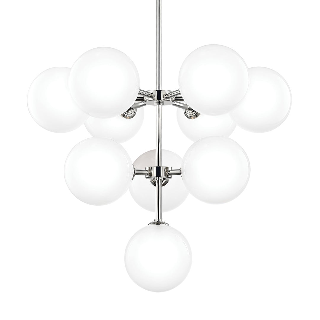 Ashleigh LED Chandelier in Polished Nickel - available from The Lighting Shoppe, trusted by Canadian homeowners