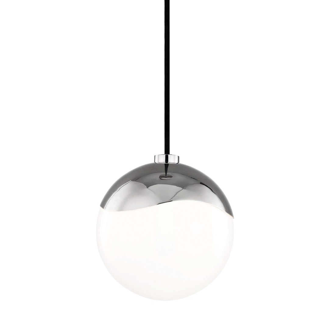 Ella One Light Pendant in Polished Nickel - available from The Lighting Shoppe, trusted by Canadian homeowners