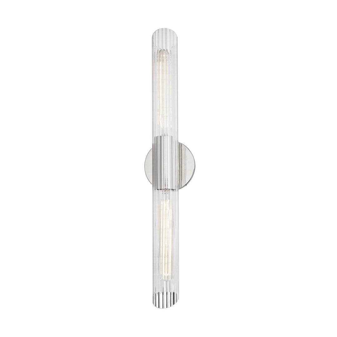 Cecily Two Light Wall Sconce in Polished Nickel - available from The Lighting Shoppe, trusted by Canadian homeowners