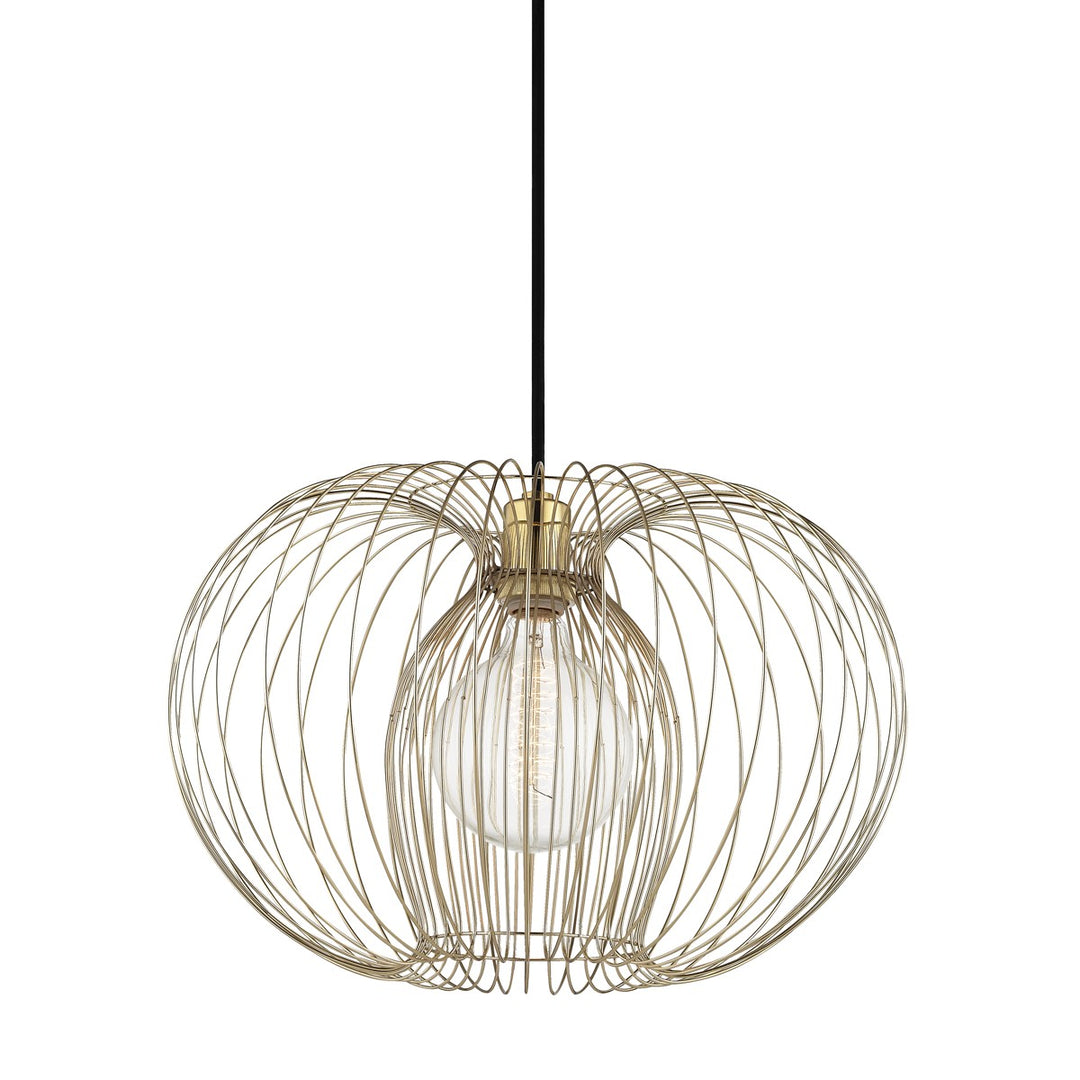 Jasmine One Light Pendant in Polished Brass - available from The Lighting Shoppe, trusted by Canadian homeowners