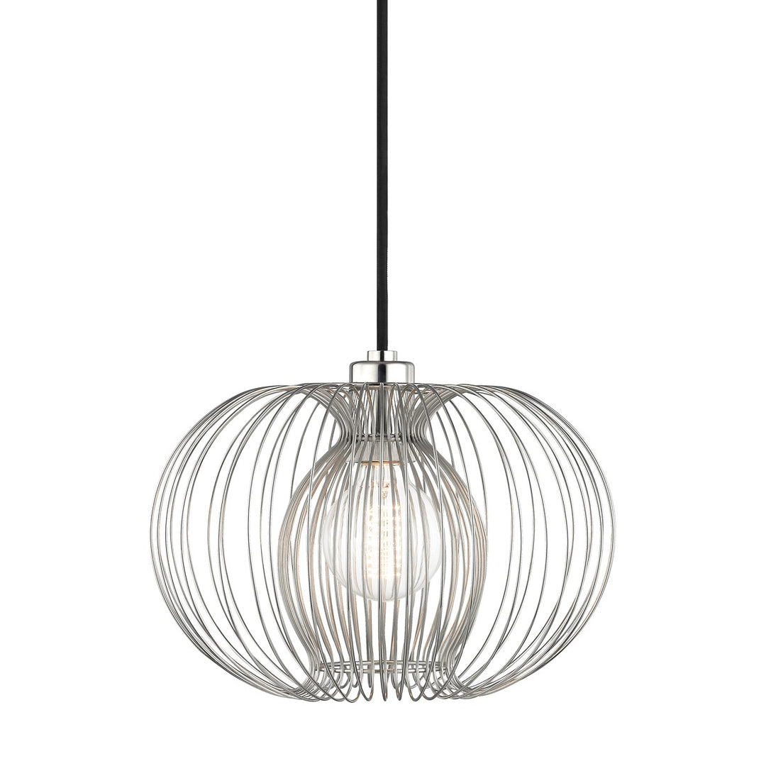 Jasmine One Light Pendant in Polished Nickel - available from The Lighting Shoppe, trusted by Canadian homeowners