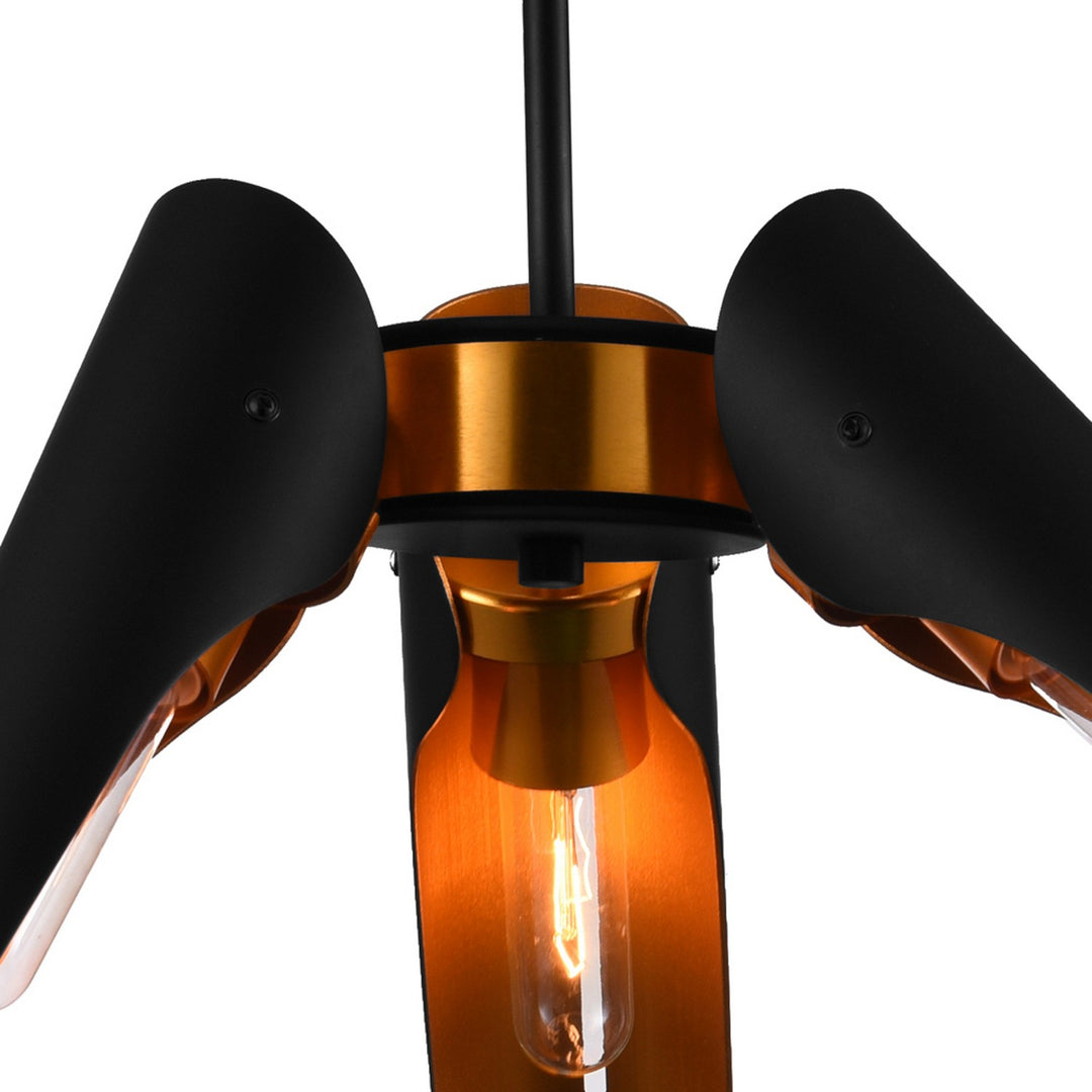 CWI Lighting Canada - 1019P39-3-143 - Three Light Chandelier - Amar - Matte Black