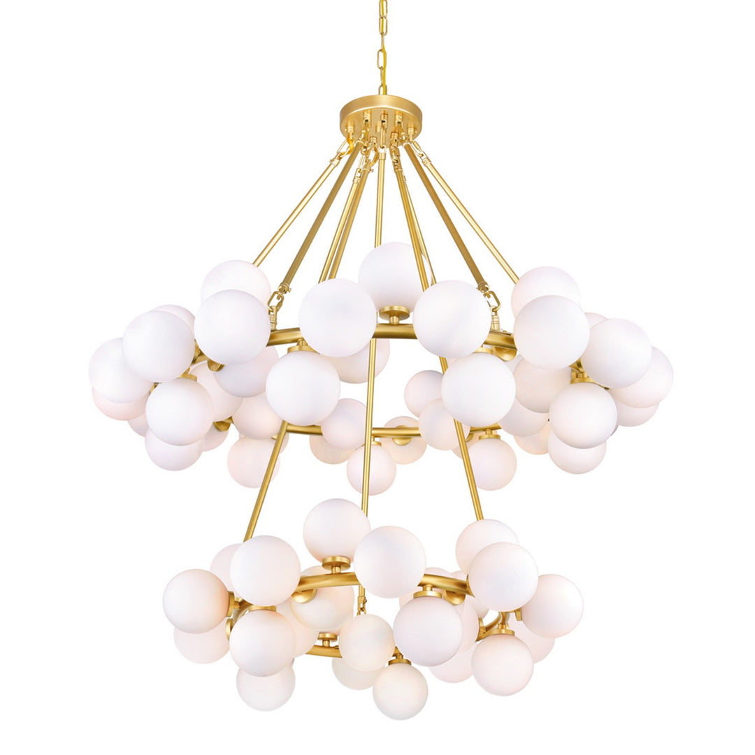 Arya LED Chandelier in Satin Gold - available from The Lighting Shoppe, trusted by Canadian homeowners