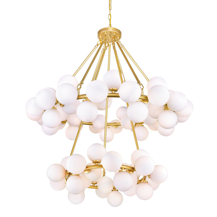 Arya LED Chandelier in Satin Gold - available from The Lighting Shoppe, trusted by Canadian homeowners