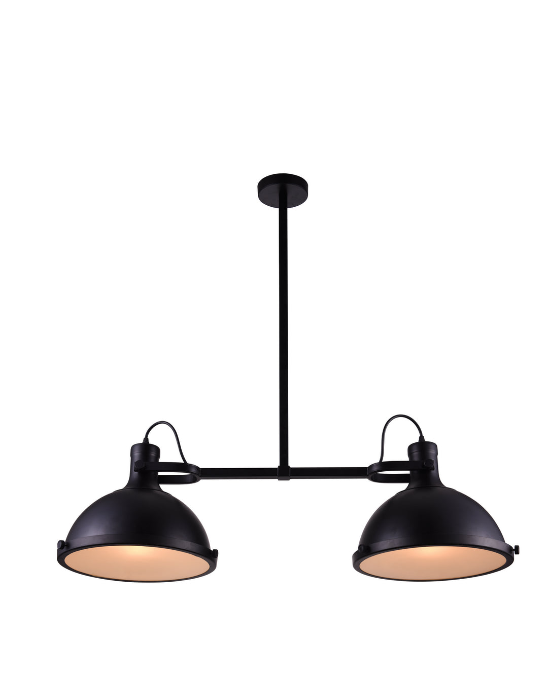 Strum Two Light Island Chandelier in Black - available from The Lighting Shoppe, trusted by Canadian homeowners