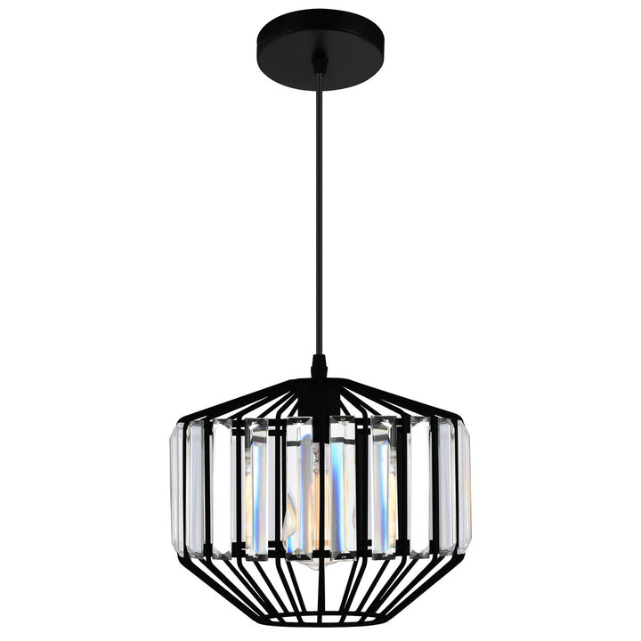 Alethia One Light Pendant in Black - available from The Lighting Shoppe, trusted by Canadian homeowners