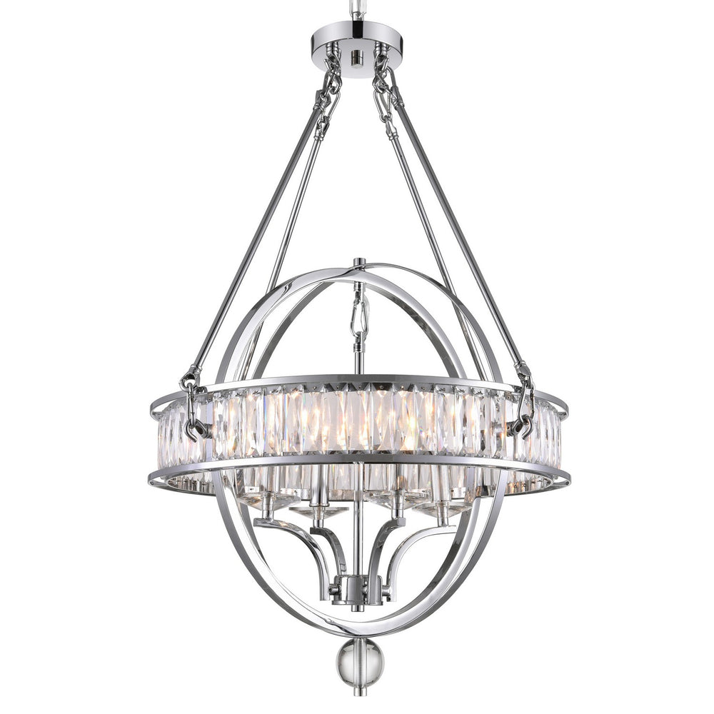 CWI Lighting Canada - 9957P20-4-601 - Four Light Chandelier - Arkansas - Chrome
