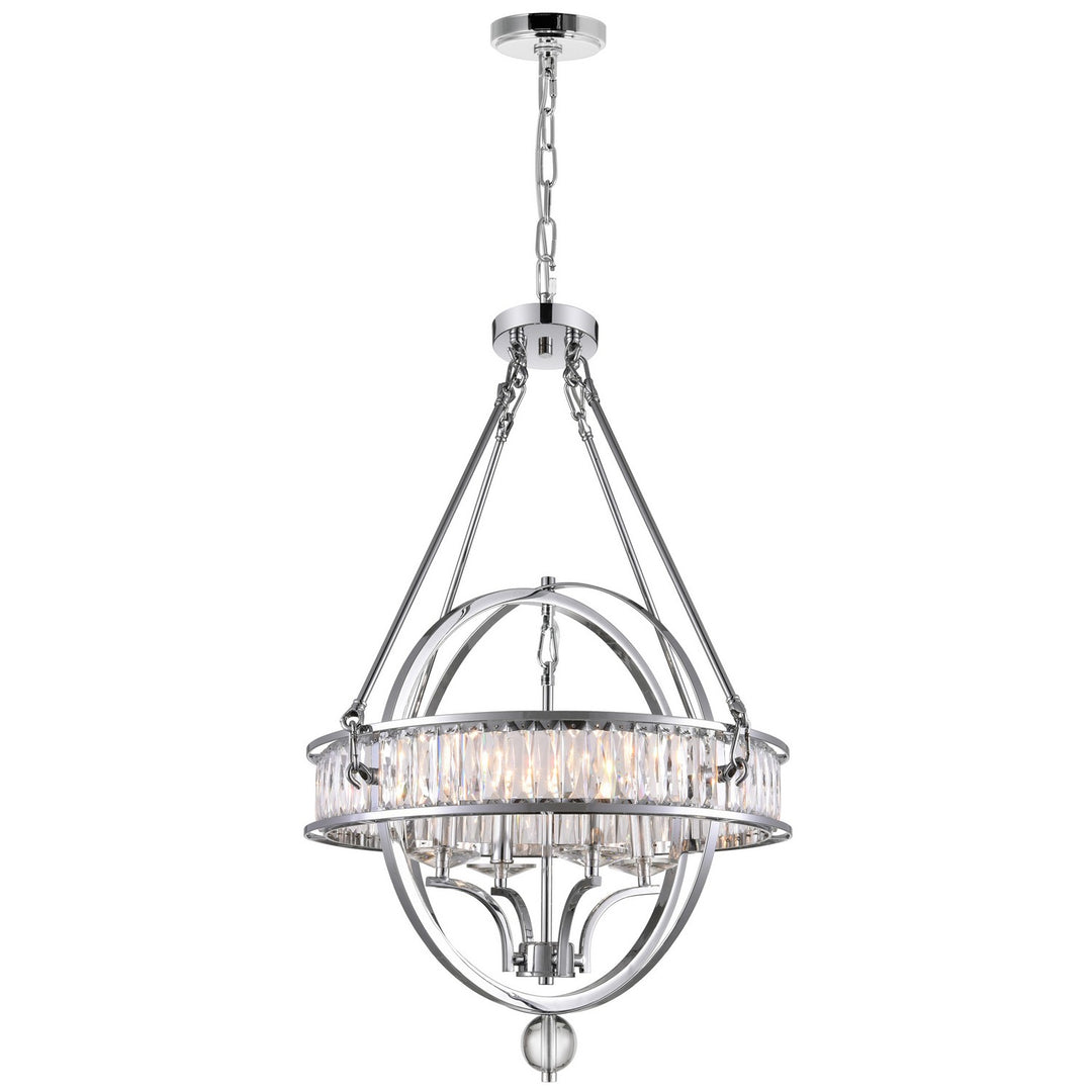 Arkansas Four Light Chandelier in Chrome - available from The Lighting Shoppe, trusted by Canadian homeowners
