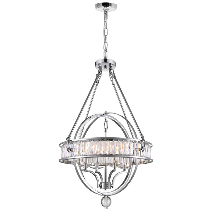 Arkansas Four Light Chandelier in Chrome - available from The Lighting Shoppe, trusted by Canadian homeowners