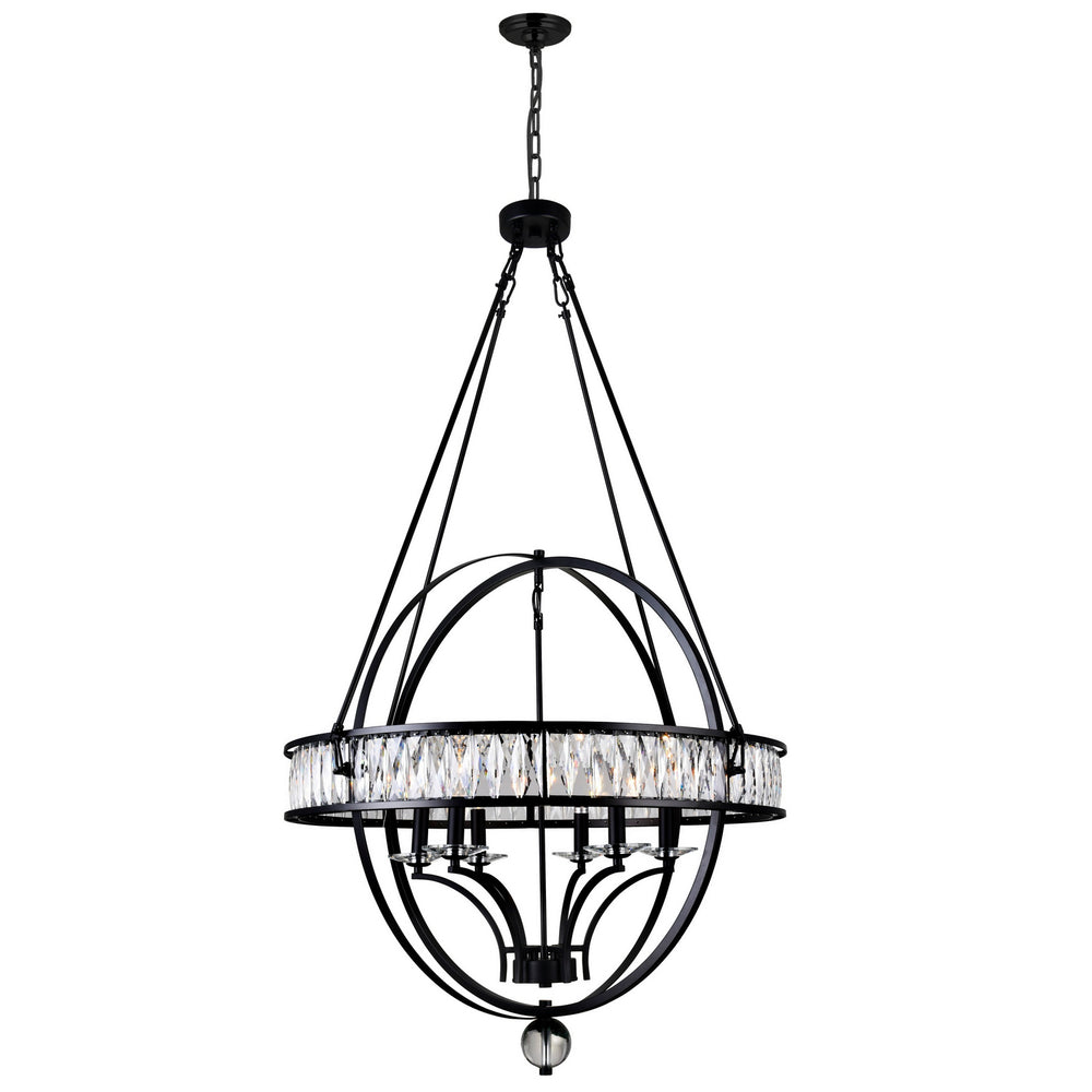 CWI Lighting Canada - 9957P30-6-101 - Six Light Chandelier - Arkansas - Black