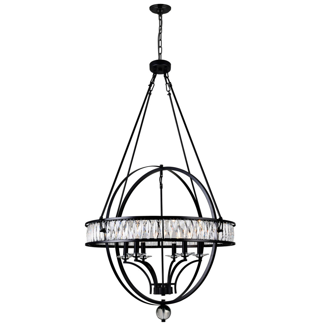 CWI Lighting Canada - 9957P30-6-101 - Six Light Chandelier - Arkansas - Black