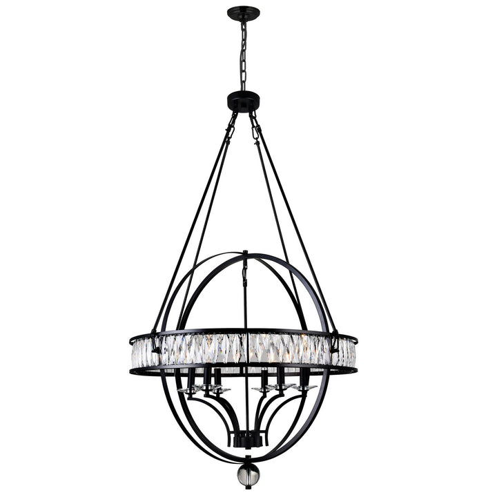 CWI Lighting Canada - 9957P30-6-101 - Six Light Chandelier - Arkansas - Black