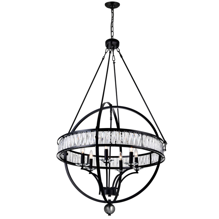 CWI Lighting Canada - 9957P30-6-101 - Six Light Chandelier - Arkansas - Black