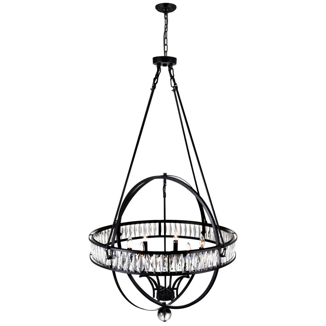 CWI Lighting Canada - 9957P30-6-101 - Six Light Chandelier - Arkansas - Black