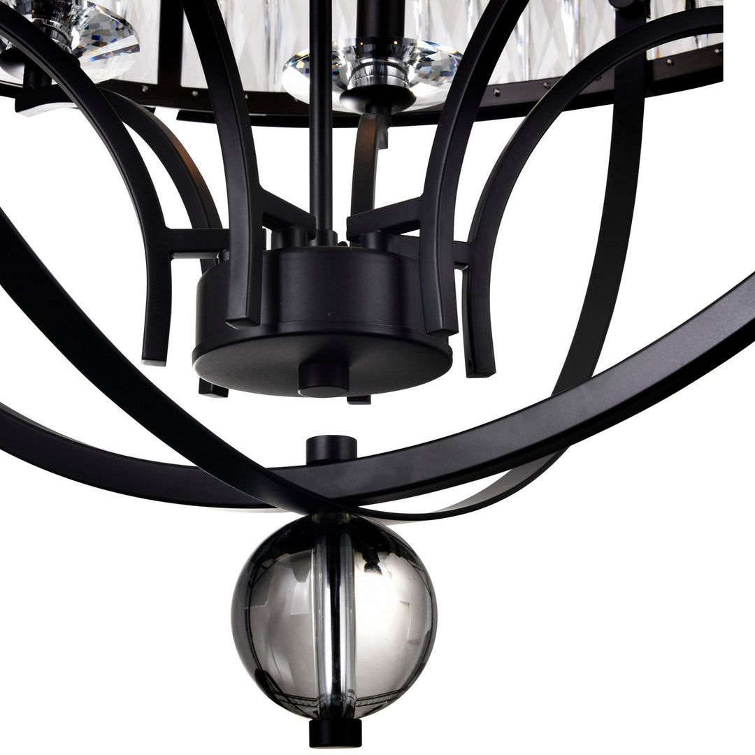 CWI Lighting Canada - 9957P30-6-101 - Six Light Chandelier - Arkansas - Black
