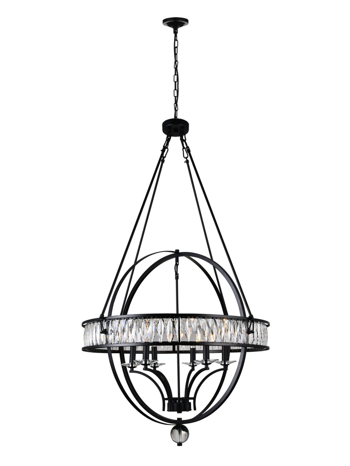 Arkansas Six Light Chandelier in Black - available from The Lighting Shoppe, trusted by Canadian homeowners