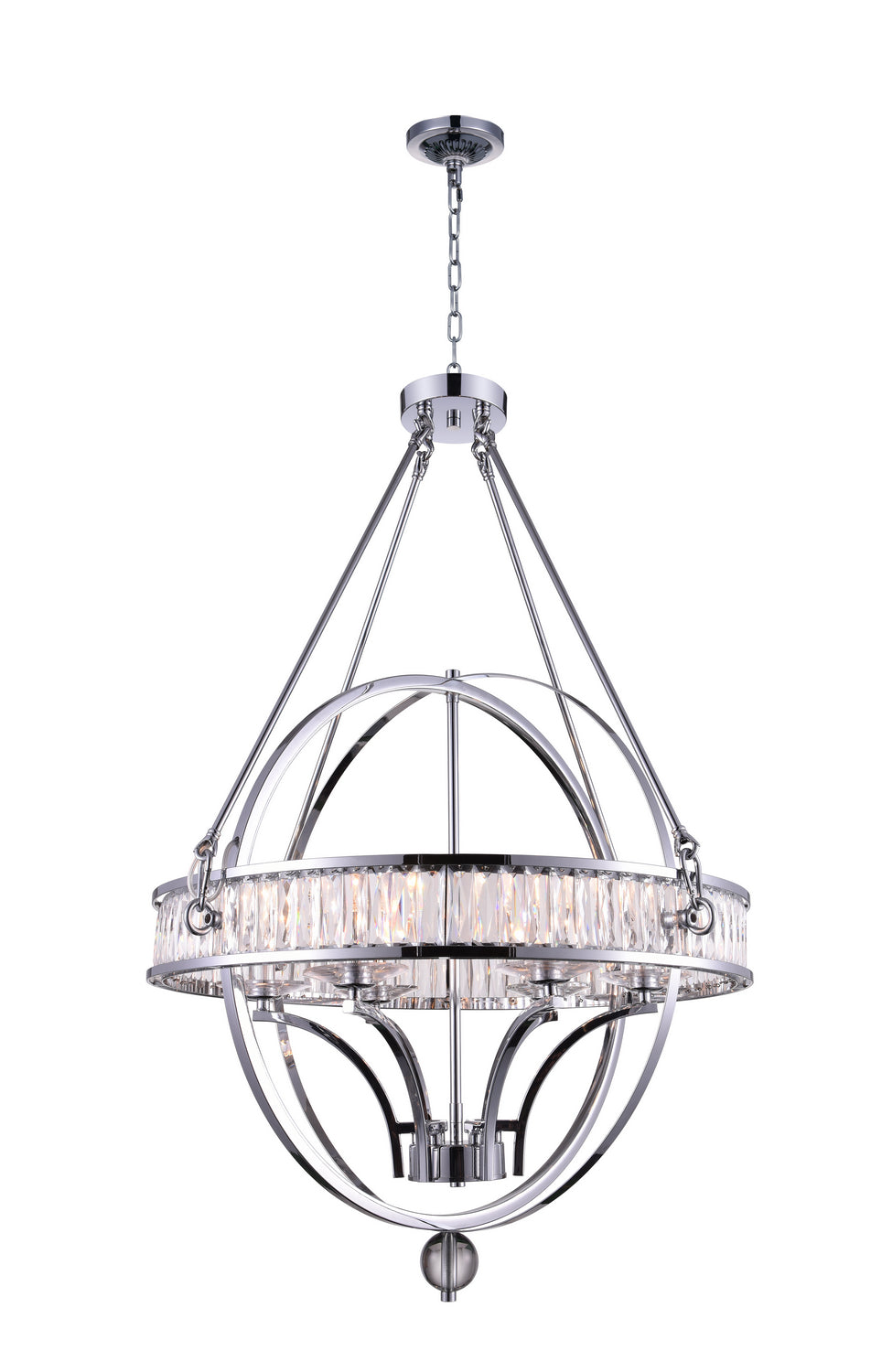 Arkansas Six Light Chandelier in Chrome - available from The Lighting Shoppe, trusted by Canadian homeowners