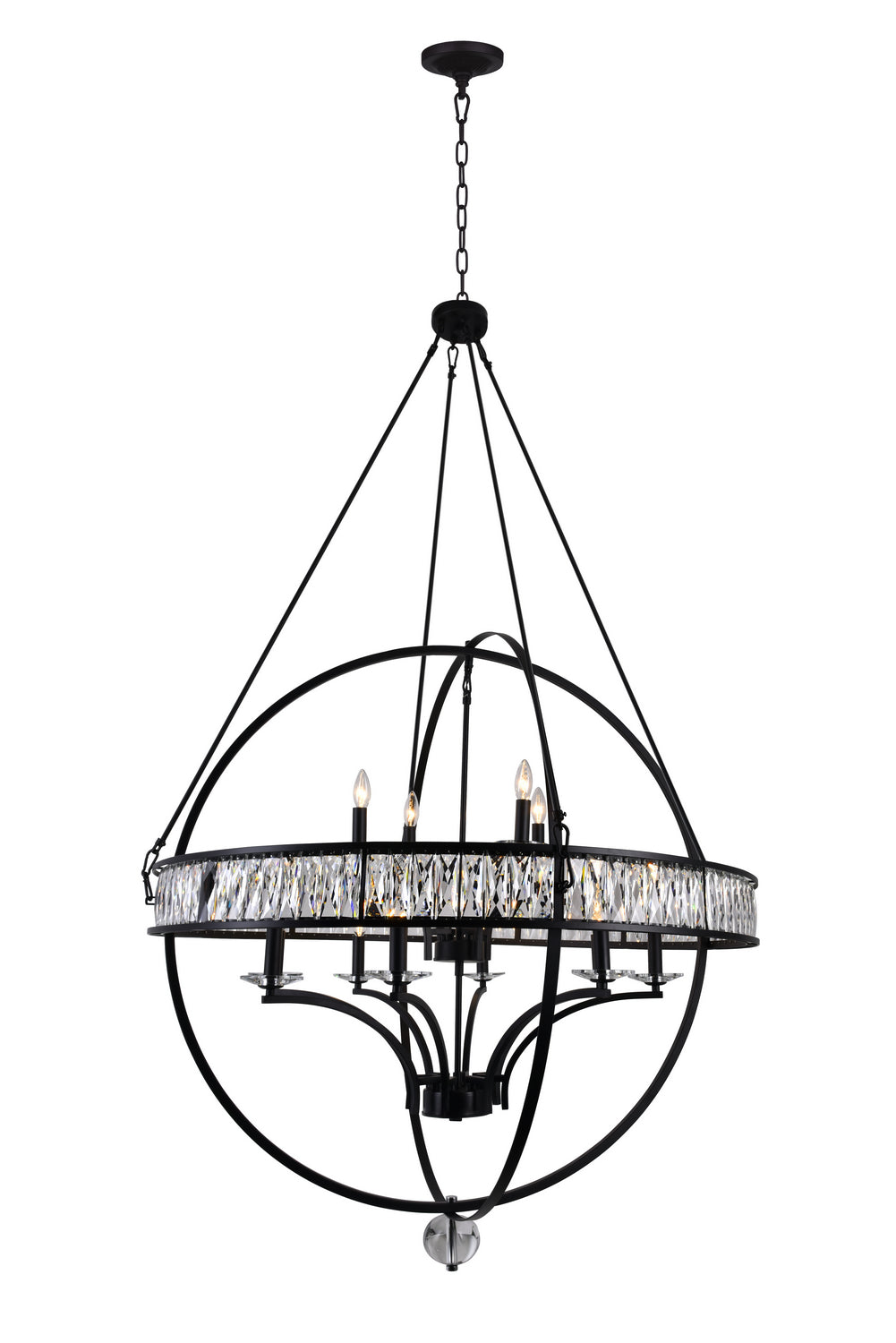 Arkansas 12 Light Chandelier in Black - available from The Lighting Shoppe, trusted by Canadian homeowners