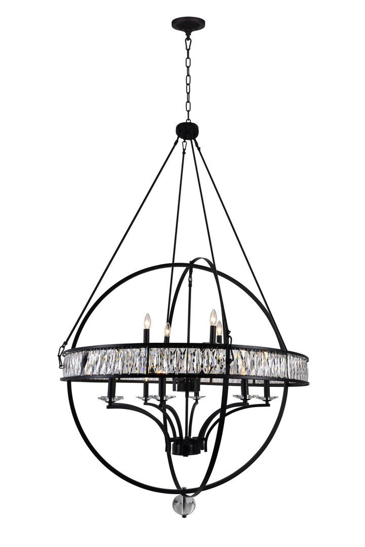Arkansas 12 Light Chandelier in Black - available from The Lighting Shoppe, trusted by Canadian homeowners