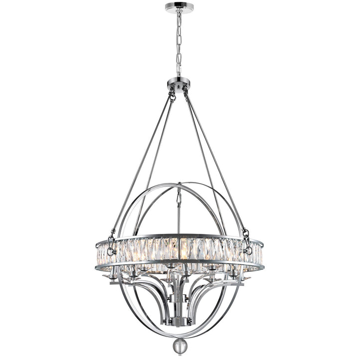 Arkansas 12 Light Chandelier in Chrome - available from The Lighting Shoppe, trusted by Canadian homeowners