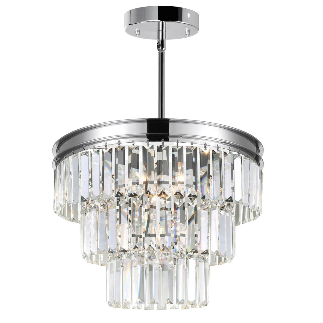 Weiss Five Light Chandelier in Chrome - available from The Lighting Shoppe, trusted by Canadian homeowners