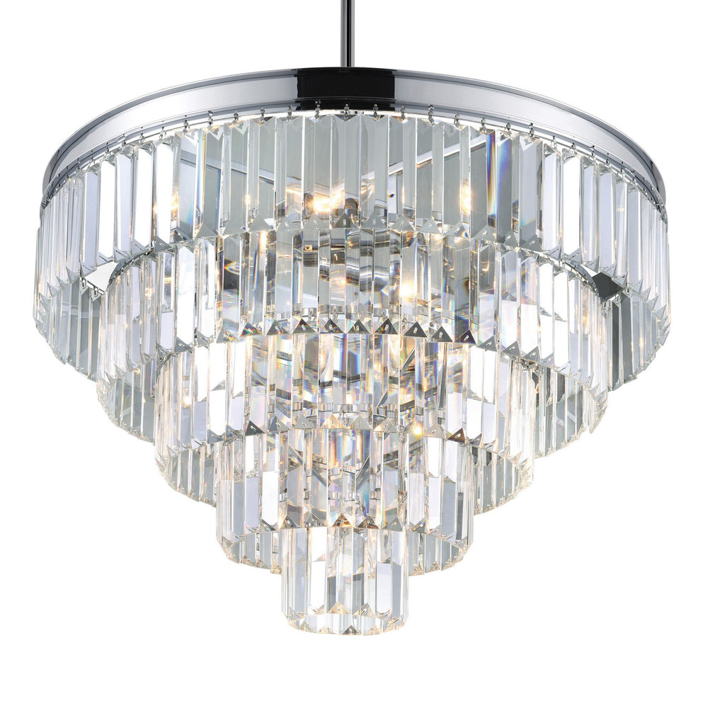 CWI Lighting Canada - 9969P24-12-601 - 12 Light Chandelier - Weiss - Chrome
