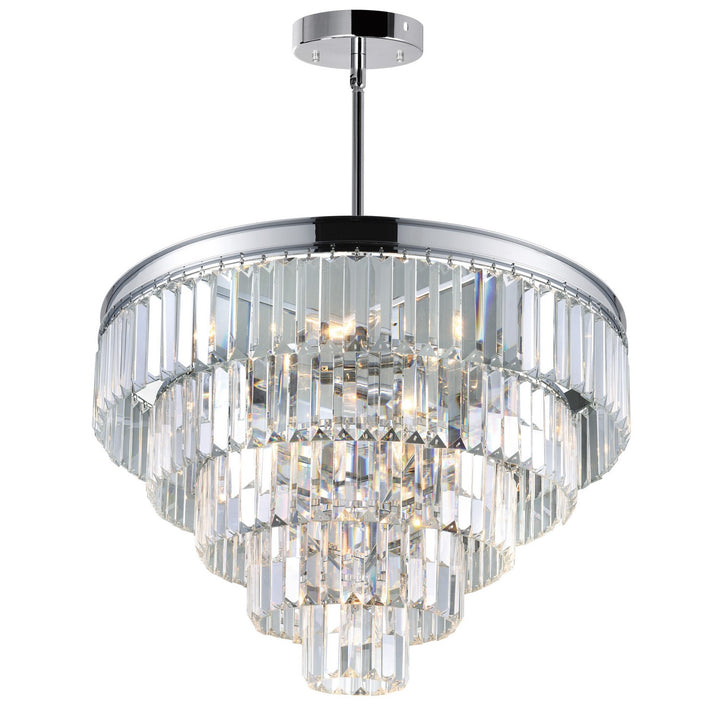 Weiss 12 Light Chandelier in Chrome - available from The Lighting Shoppe, trusted by Canadian homeowners