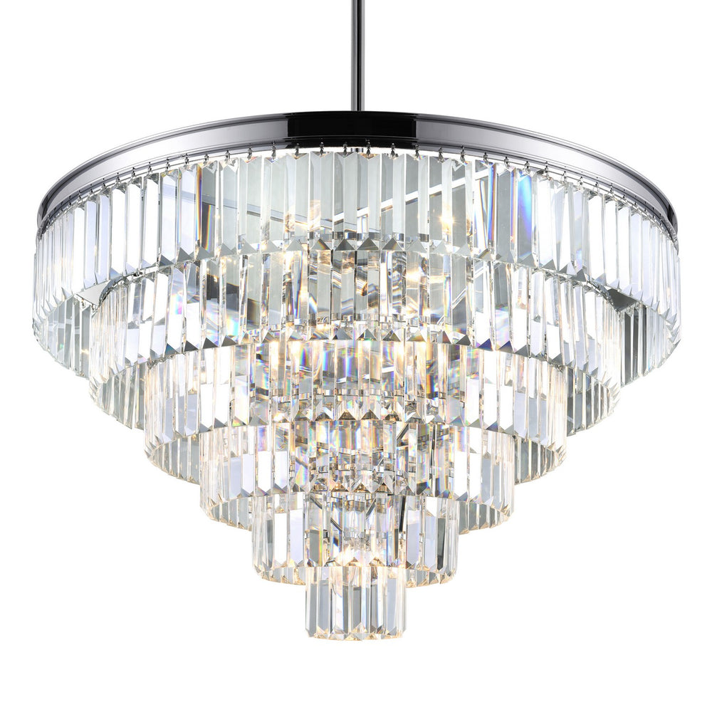 CWI Lighting Canada - 9969P30-15-601 - 15 Light Chandelier - Weiss - Chrome