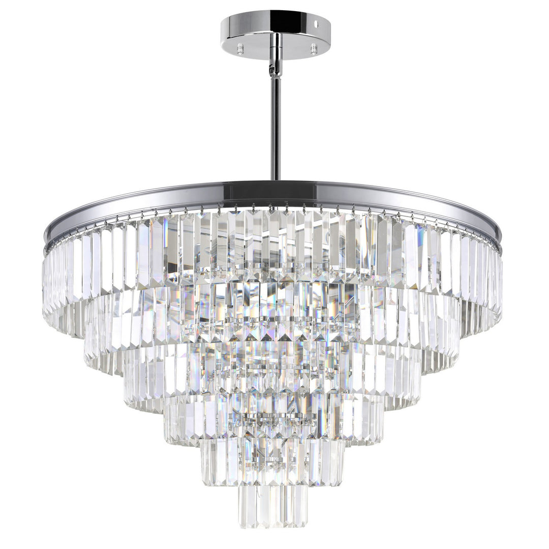 CWI Lighting Canada - 9969P30-15-601 - 15 Light Chandelier - Weiss - Chrome