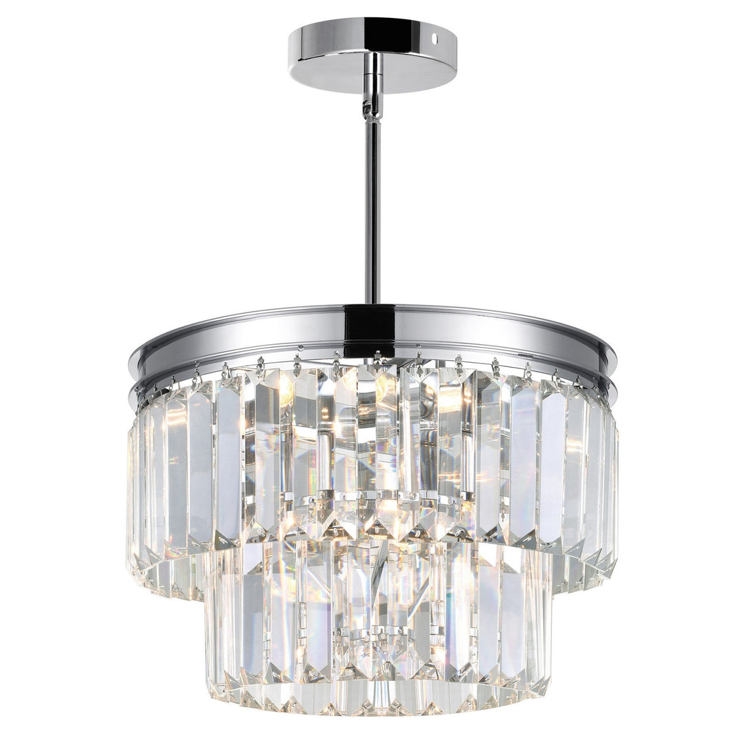 Weiss Five Light Mini Chandelier in Chrome - available from The Lighting Shoppe, trusted by Canadian homeowners