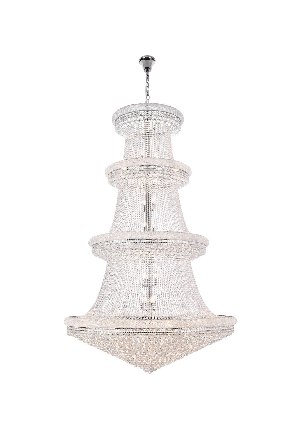 Elegant Lighting - V1800G62C/RC - 56 Light Chandelier - Primo - Chrome