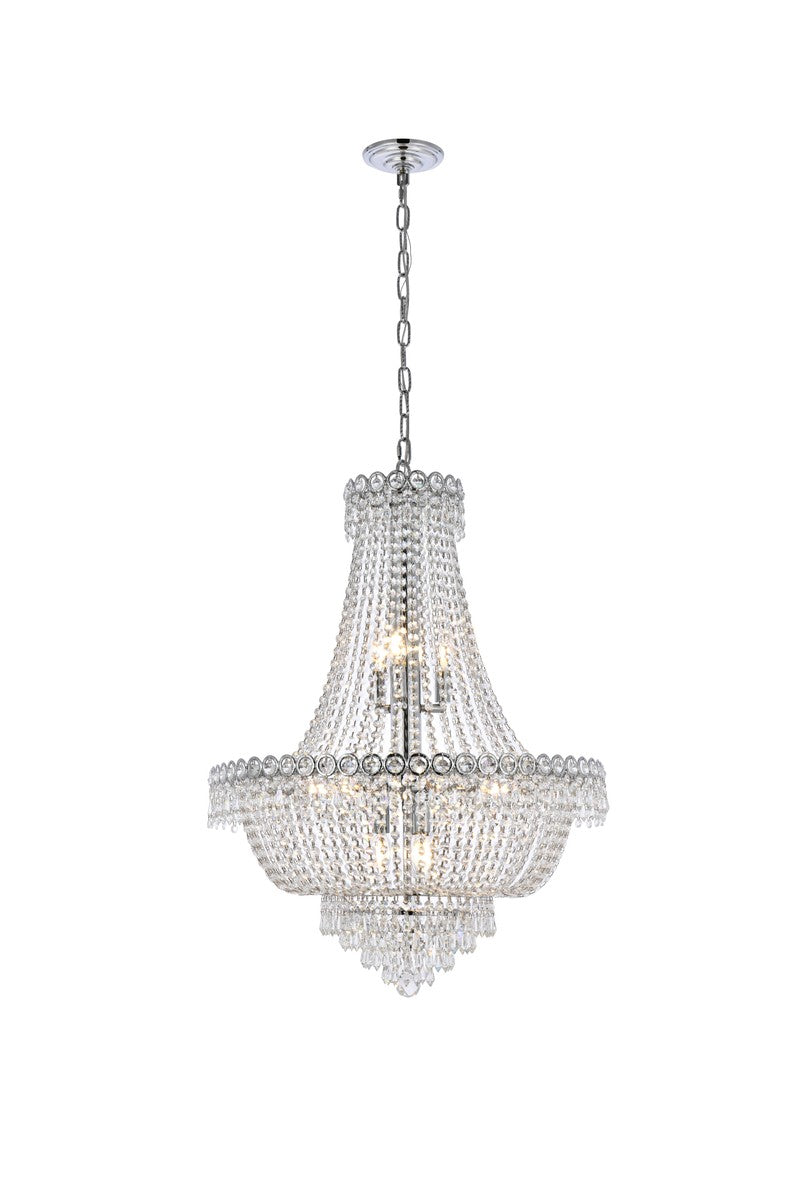 Century 12 Light Chandelier in Chrome - available from The Lighting Shoppe, trusted by Canadian homeowners
