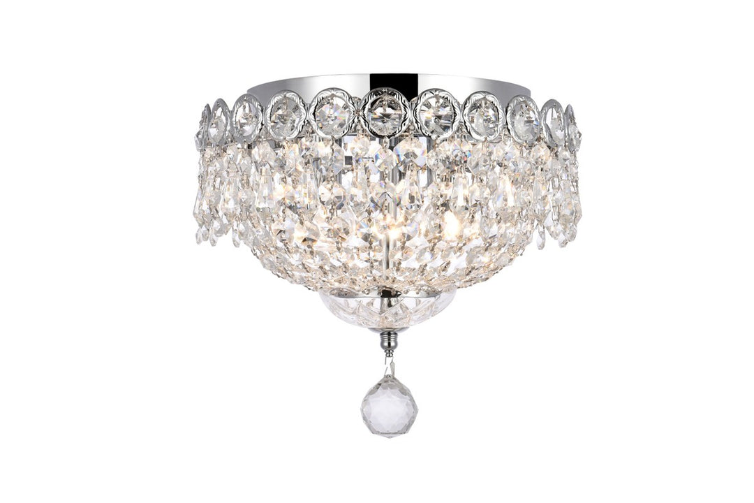 Century Three Light Flush Mount in Chrome - available from The Lighting Shoppe, trusted by Canadian homeowners