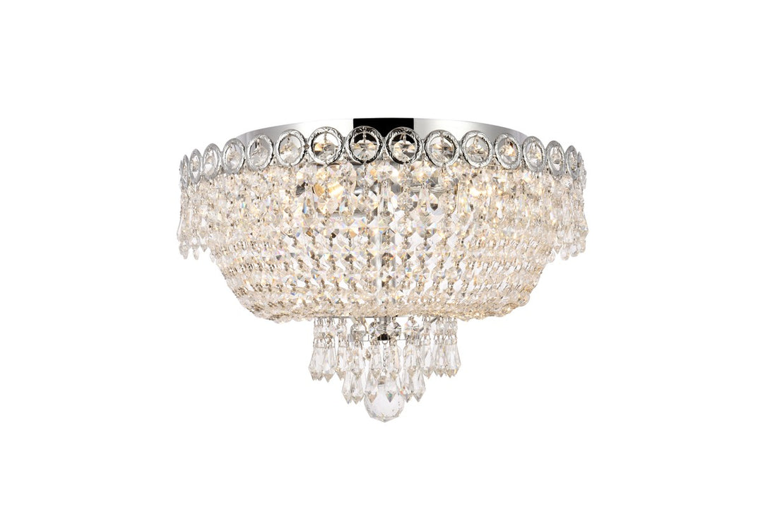 Century Four Light Flush Mount in Chrome - available from The Lighting Shoppe, trusted by Canadian homeowners