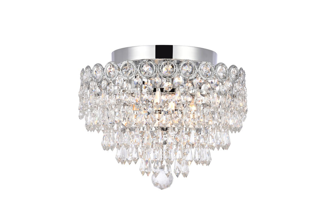 Century Four Light Flush Mount in Chrome - available from The Lighting Shoppe, trusted by Canadian homeowners