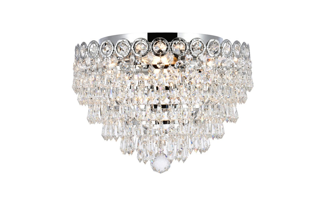 Century Four Light Flush Mount in Chrome - available from The Lighting Shoppe, trusted by Canadian homeowners