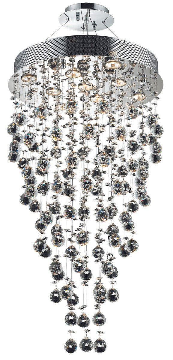 Galaxy Nine Light Chandelier in Chrome - available from The Lighting Shoppe, trusted by Canadian homeowners
