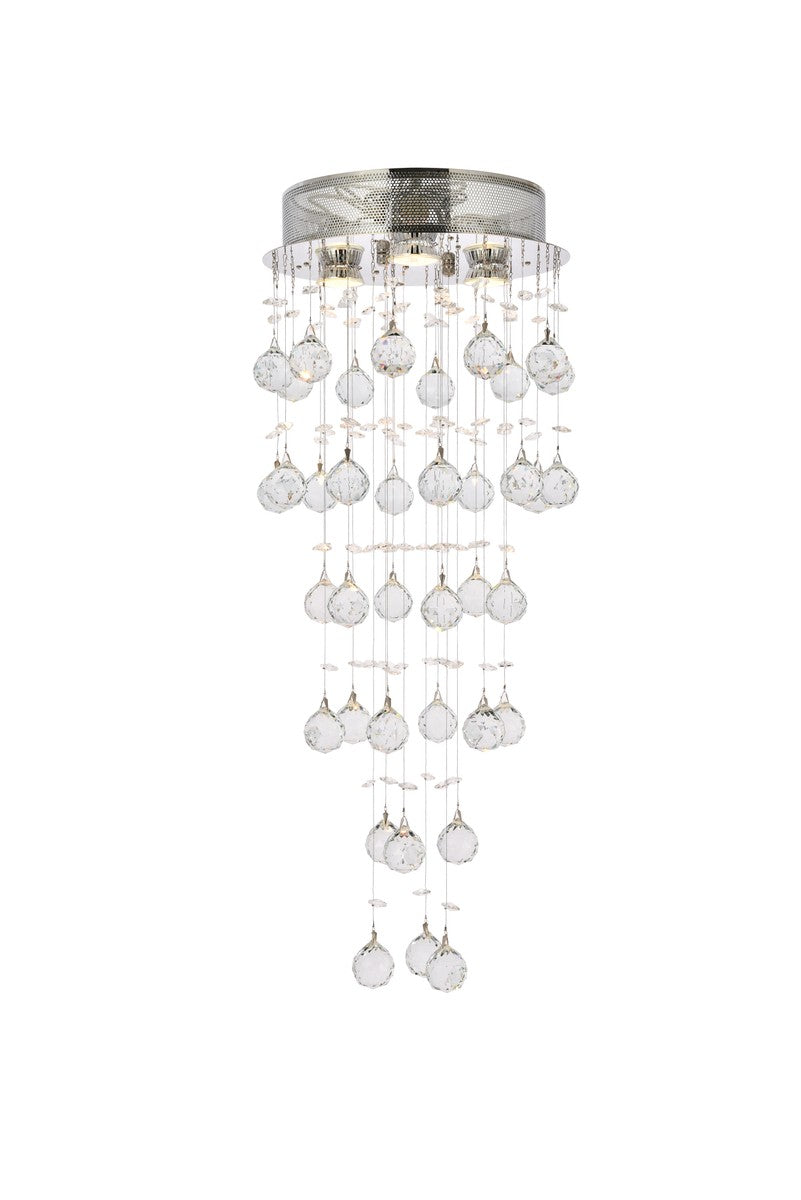 Galaxy Three Light Flush Mount in Chrome - available from The Lighting Shoppe, trusted by Canadian homeowners