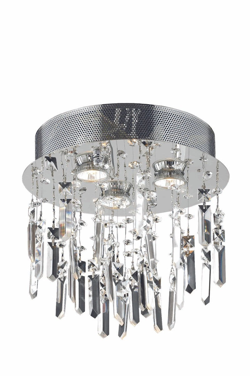 Galaxy Three Light Flush Mount in Chrome - available from The Lighting Shoppe, trusted by Canadian homeowners