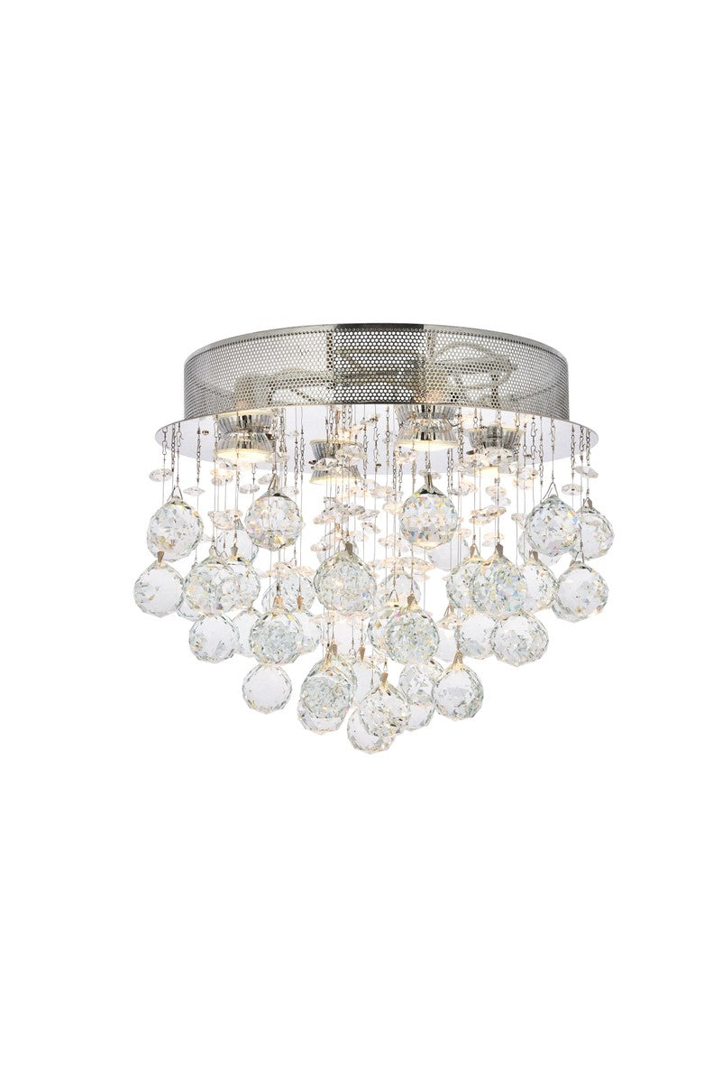 Galaxy Four Light Flush Mount in Chrome - available from The Lighting Shoppe, trusted by Canadian homeowners