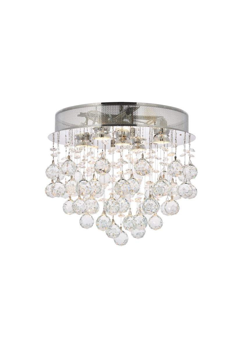 Galaxy Five Light Flush Mount in Chrome - available from The Lighting Shoppe, trusted by Canadian homeowners