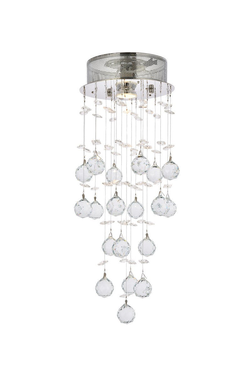 Galaxy One Light Flush Mount in Chrome - available from The Lighting Shoppe, trusted by Canadian homeowners