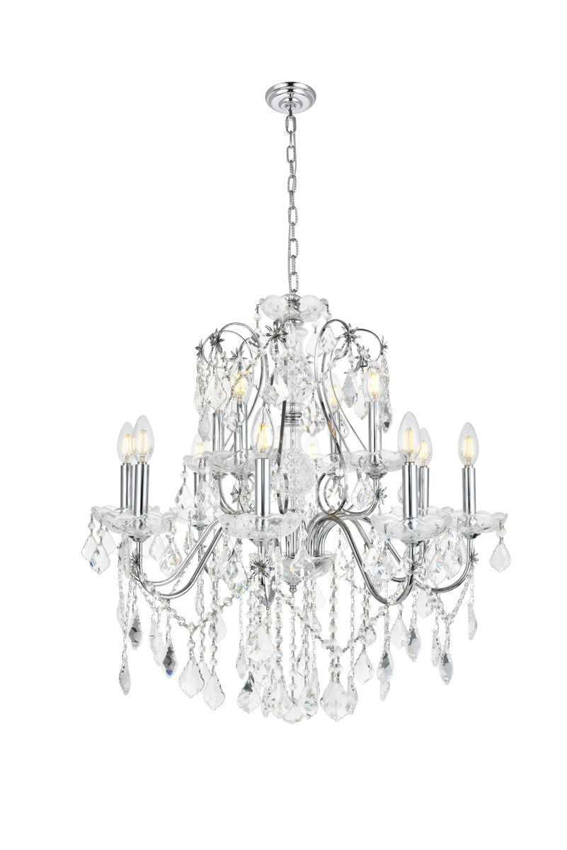 St. Francis 12 Light Chandelier in Chrome - available from The Lighting Shoppe, trusted by Canadian homeowners