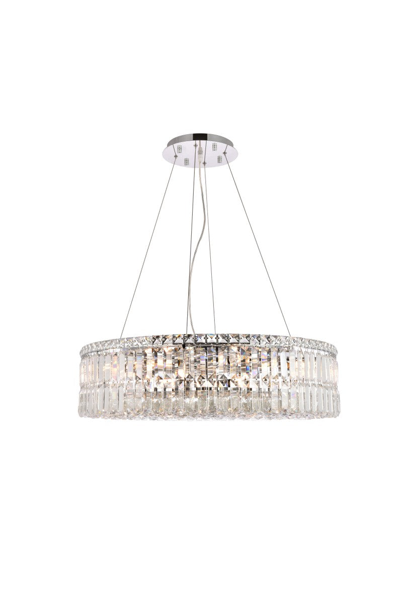 Maxime 12 Light Chandelier in Chrome - available from The Lighting Shoppe, trusted by Canadian homeowners