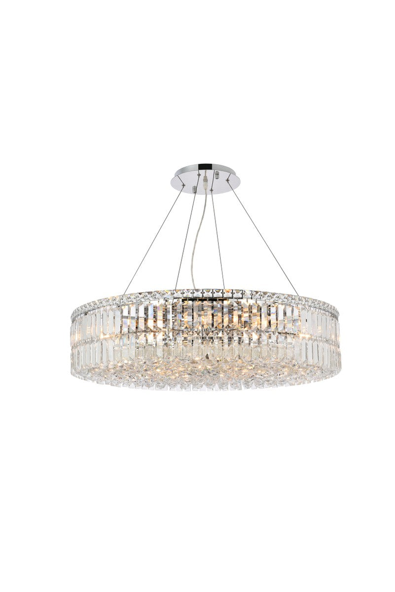 Maxime 18 Light Chandelier in Chrome - available from The Lighting Shoppe, trusted by Canadian homeowners