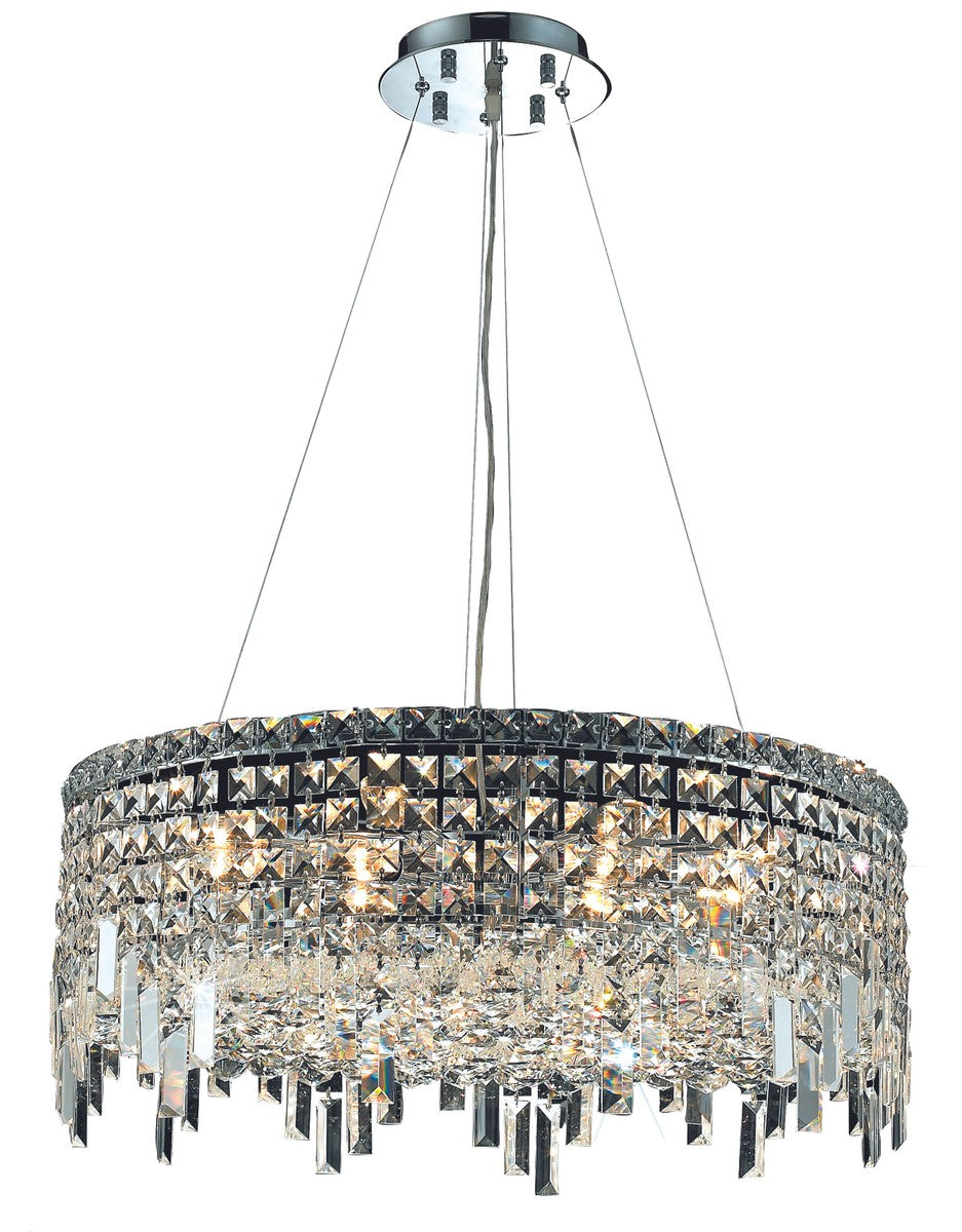 Maxime 12 Light Chandelier in Chrome - available from The Lighting Shoppe, trusted by Canadian homeowners