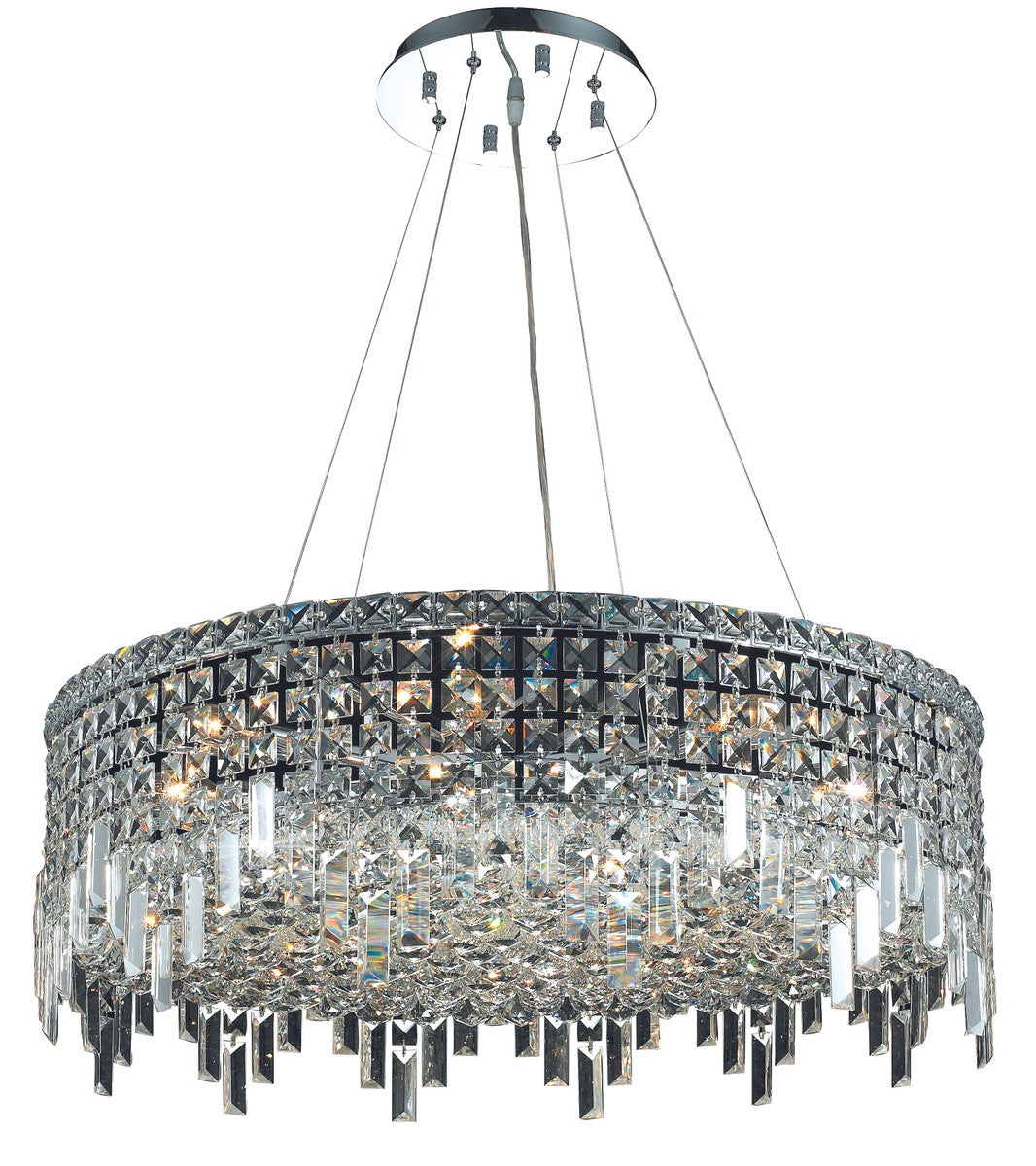 Maxime 12 Light Chandelier in Chrome - available from The Lighting Shoppe, trusted by Canadian homeowners
