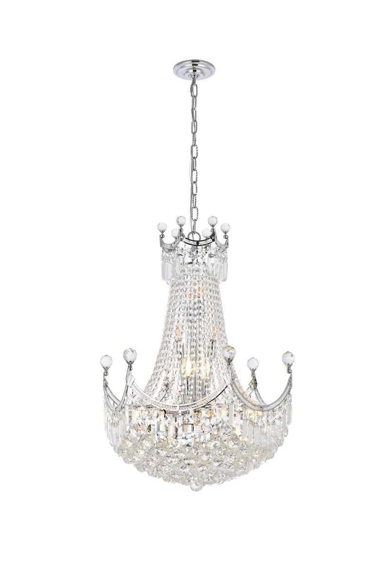 Corona 15 Light Chandelier in Chrome - available from The Lighting Shoppe, trusted by Canadian homeowners