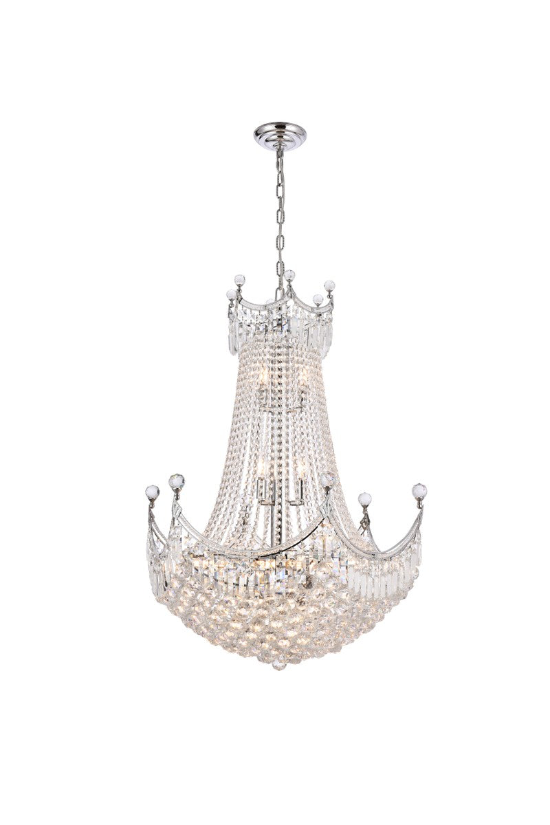 Corona 24 Light Chandelier in Chrome - available from The Lighting Shoppe, trusted by Canadian homeowners