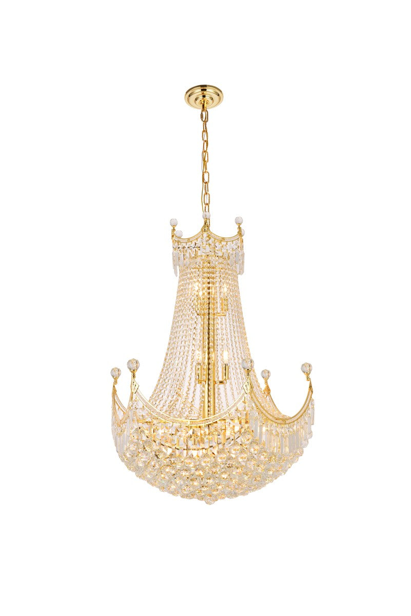 Corona 24 Light Chandelier in Gold - available from The Lighting Shoppe, trusted by Canadian homeowners